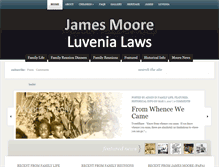 Tablet Screenshot of jamesmooreluvenialaws.com